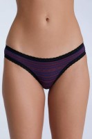Albero Natur Damen Slip mit Spitze 1111-084 tibetrot/navy geometrisch