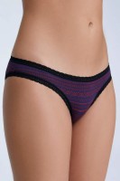 Albero Natur Damen Slip mit Spitze 1111-084 tibetrot/navy geometrisch