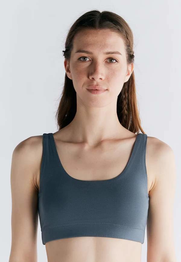Albero Natur Damen Bustier gepolstert dunklerschiefer