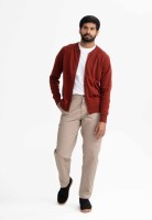 Mela Herren Strickjacke Shamial Zip chai