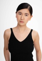 Mela Damen Top Strick Rhada black