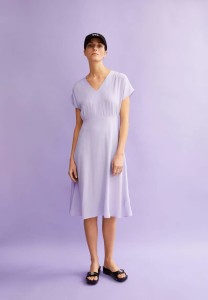 Armedangels Damen Kleid Aalbine lavender light