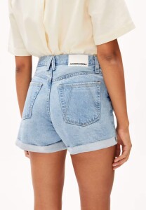 Armedangels Damen Jeans Shorts Lemeaa Turn Fresh Blue