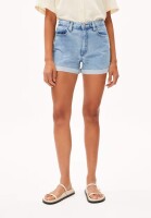 Armedangels Damen Jeans Shorts Lemeaa Turn Fresh Blue