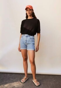 Armedangels Damen Jeans Shorts Sheaari Fresh Blue 28
