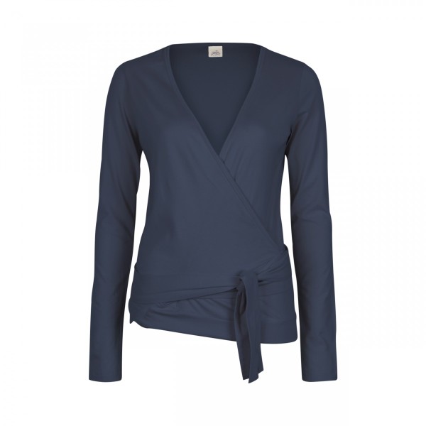 Jaya Damen Yoga Wickeljacke Yael nightblueslub