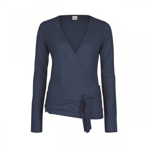 Jaya Damen Yoga Wickeljacke Yael nightblueslub