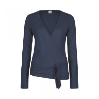 Jaya Damen Yoga Wickeljacke Yael nightblueslub