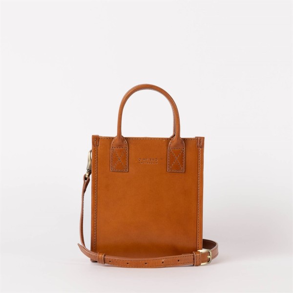 O My bag Damen Handtasche Jackie Mini Classic Leather Cognac