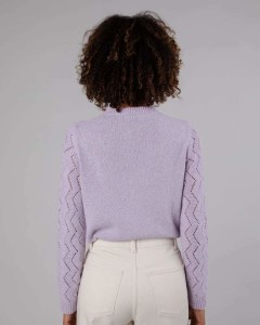 Brava Damen Strickjacke holeknit lilac