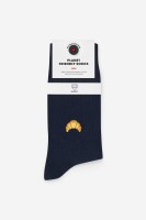 A-dam Unisex Socken Croissant navy