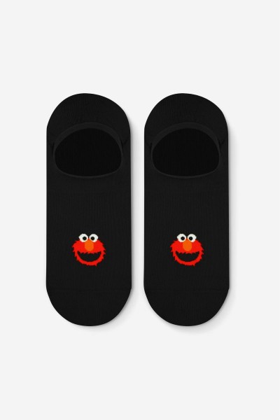 A-dam Unisex Socken Füßlinge Elmo Black