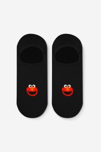 A-dam Unisex Socken Füßlinge Elmo Black