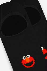 A-dam Unisex Socken Füßlinge Elmo Black