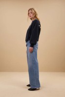 by bar Damen Sweater Bibi Lucky curve midnight