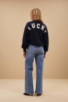 by bar Damen Sweater Bibi Lucky curve midnight