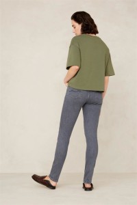 Kings of Indigo Damen Jeans Juno medium journey flintstone grey