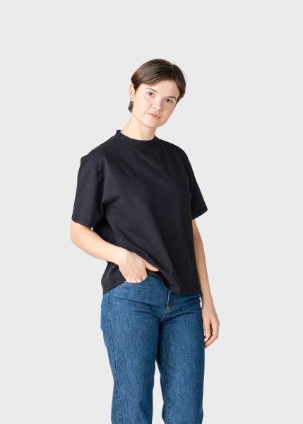 Klitmoller Collective Damen T-Shirt Uma Mock black