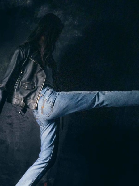 Nudie Jeans Damen Shady Sadie Indigo Blues