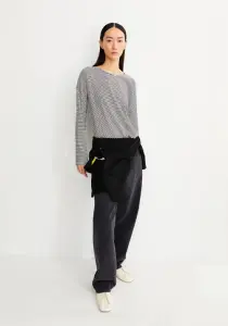 Armedangels Damen Longsleeve Xianaa Stripes black-oatmilk