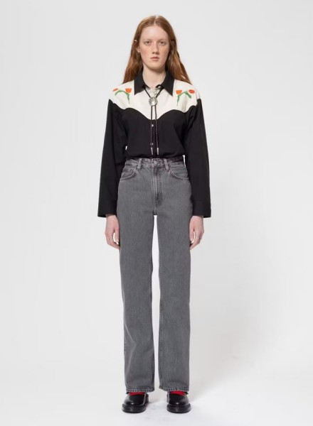 Nudie Jeans Damen Clean Eileen Ash grey