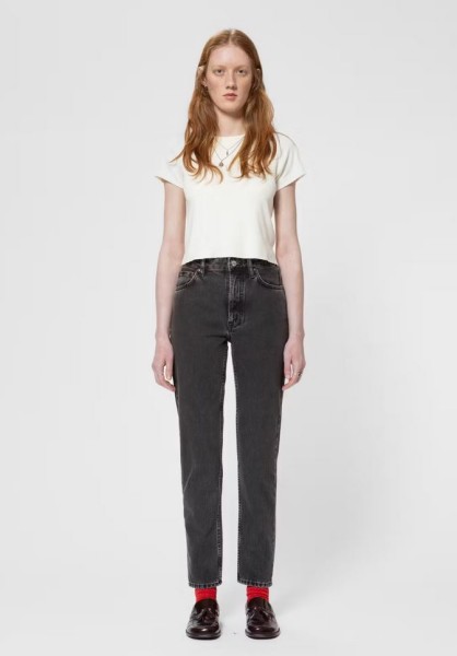 Nudie Jeans Damen Breezy Britt Vintage Grey