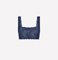 Casagin Damen Bralette mit biologisch abbaubarer Spitze blue