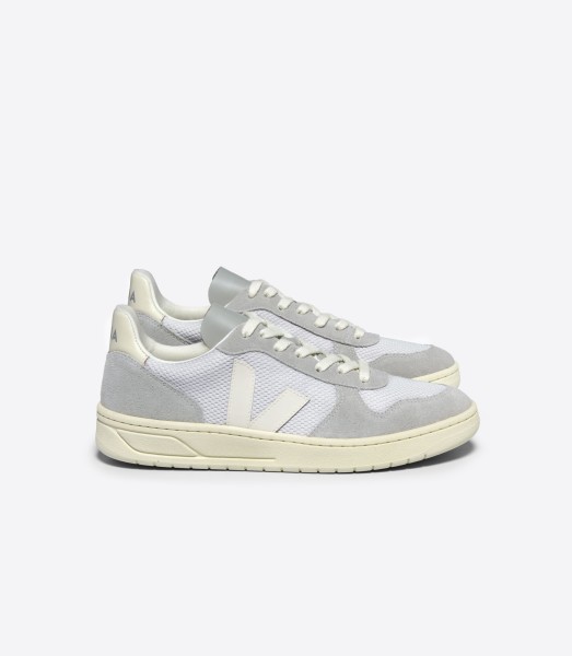 Veja Damen Schuhe V-10 ALVEOMESH LIGHT-GREY PIERRE