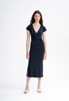 Mela Damen Kleid SHREOSHI V-Neck lang navy