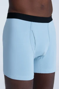 Albero Natur Herren Boxershort graublau