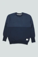 Lakor Herren Sweatshirt Above and Below Crewneck blueberry
