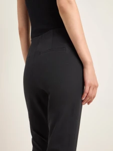 Lanius Damen Hose mit ausgestelltem Bein GOTS black