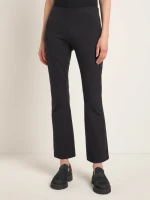 Lanius Damen Hose mit ausgestelltem Bein GOTS black