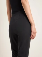 Lanius Damen Hose mit ausgestelltem Bein GOTS black