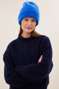 By Bar Beanie Logo kingsblue onesize