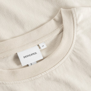 Dedicated Damen T-Shirt Vadstena Daisy Block oat white