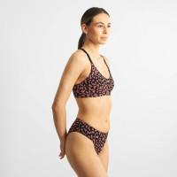 Dedicated Damen Slip Ramsele Leopard Terracotta Red