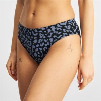 Dedicated Damen Slip Ramsele Leopard Steel Blue