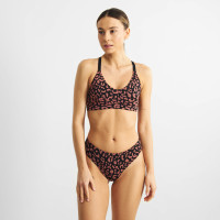 Dedicated Damen BH Soft Junsele LEOPARD Terracotta Red