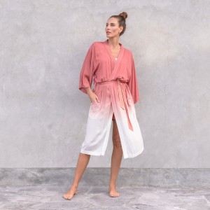 Jaya Damen Kleid Kimono Satya moroccan red OS