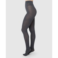 Swedish Stockings Damen Strumfhose Ylva Wool Fishbone anthracite