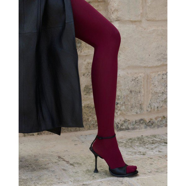 Swedish Stockings Strumpfhose Olivia Premium red Mahagony