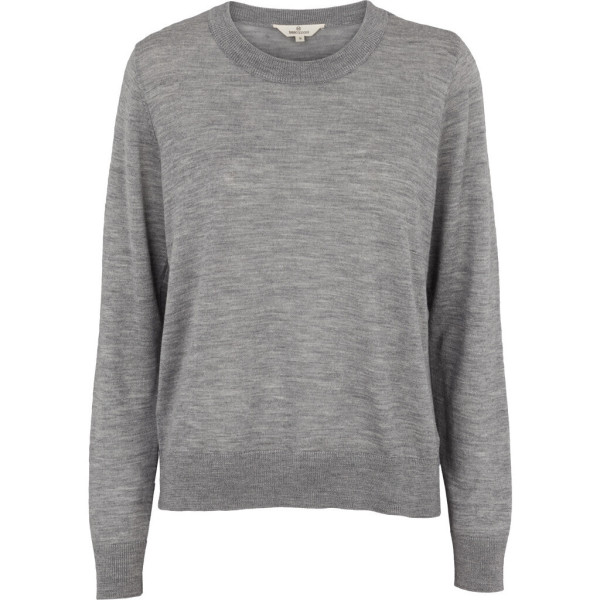 Basic Apparel Damen Pullover Vera light grey