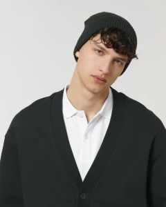 Stanley&Stella Unisex Beanie Fisherman black