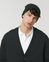 Stanley&Stella Unisex Beanie Fisherman black