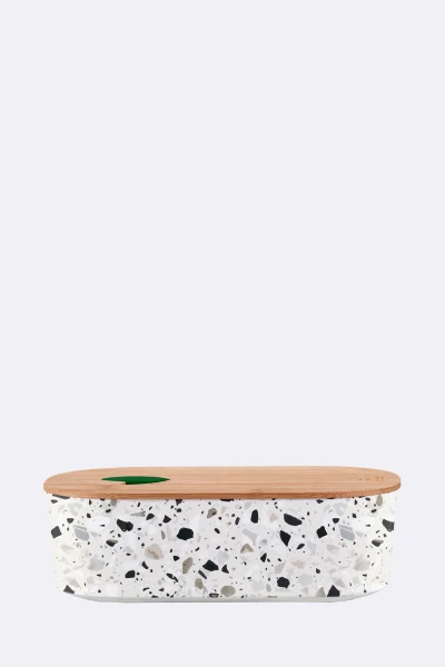 chic mic bioloco plant lunchbox oval natural terrazo