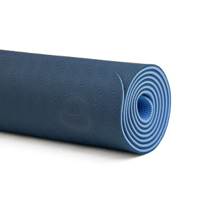 Yogamatte Lotus Pro Mat 6mm blau/hellblau