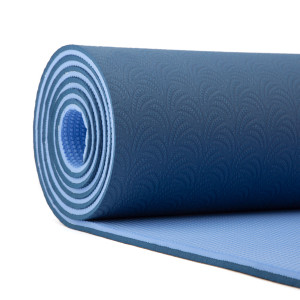 Yogamatte Lotus Pro Mat 6mm blau/hellblau