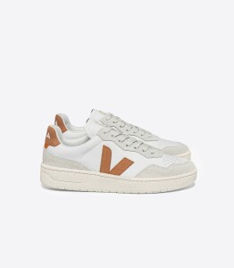 Veja Herren Schuhe V-90 O.T. LEATHER EXTRA WHITE UMBER