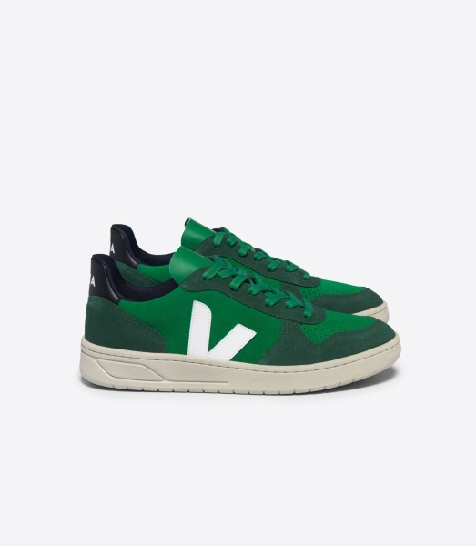 Veja Herren Schuhe V-10 SUEDE EMERAUDE PIERRE BLACK